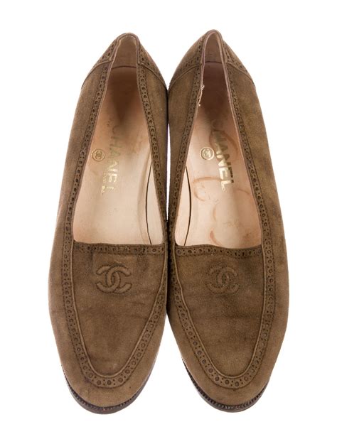 chanel suede loafers.